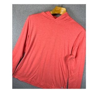 Huk Womens XL Long Sleeve Lightweight Pullover Hoodie Coral Boat‎ Fishing Camp